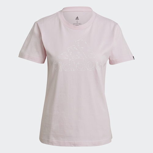camiseta floral adidas feminina