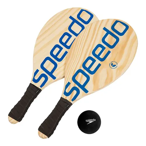 Kit 2 Raquetes + 1 Bola Frescobol Speedo Unissex
