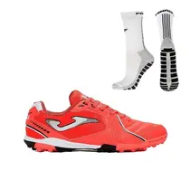 Kit Chuteira Society Joma Dribling + Meia Antiderrapante Branca