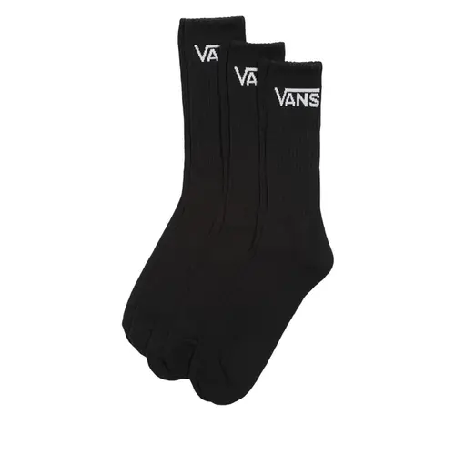 Kit 3 Pares Meia Vans Classic Crew Cano Alto Unissex