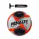Kit Bola Futebol Society Penalty S11 R2 25 + Bomba de Ar Preta