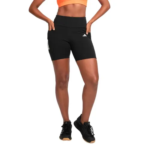 Bermuda Adidas 3 Listras Com Bolso Feminina