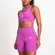 Bermuda Adidas 3 Listras Com Bolso Feminina