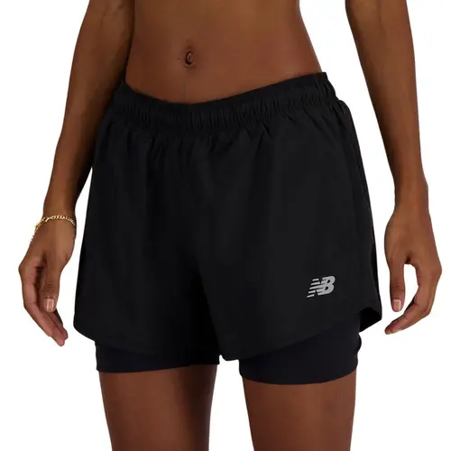 Short 2 em 1 New Balance Sport Essentials Feminino