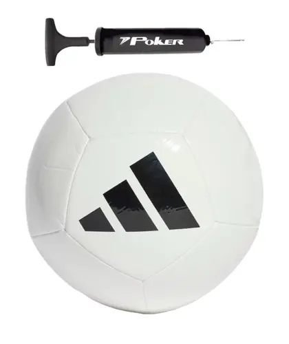 Kit Bola Futebol de Campo Adidas Universadi + Bomba de Ar Preta