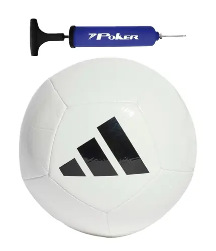Kit Bola Futebol de Campo Adidas Universadi + Bomba de Ar Azul