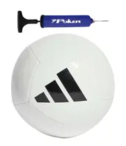 Kit Bola Futebol de Campo Adidas Universadi + Bomba de Ar Azul