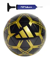 Kit Bola Adidas Futebol de Campo Starlancer Club + Bomba de Ar Azul