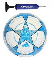 Kit Bola Adidas Futebol de Campo UCL Champion League Training + Bomba de Ar Azul
