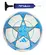 Kit Bola Adidas Futebol de Campo UCL Champion League Training + Bomba de Ar Azul
