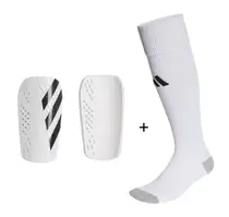 Kit Futebol Caneleira Adidas + Meião Adidas