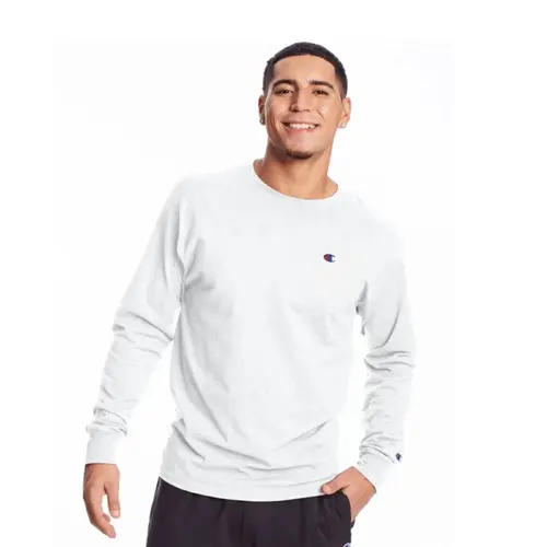 Camiseta Champion Manga Longa Com Logo Bordado Masculina