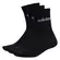Kit 3 Pares Meia Adidas Cano Alto Linear Crew Unissex