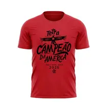 Camiseta Braziline Flamengo Comemorativa Tetra Libertadores Masculina