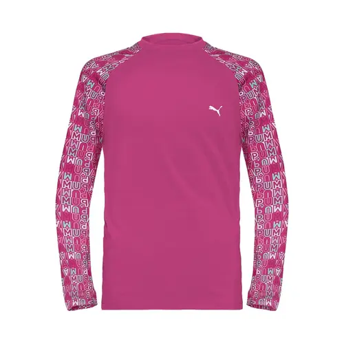 Camiseta Puma Manga Longa Estampada Proteção Solar UV50+ Infantil