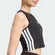 Regata Cropped Adidas Acolchoada Essentials 3 Listras Feminina
