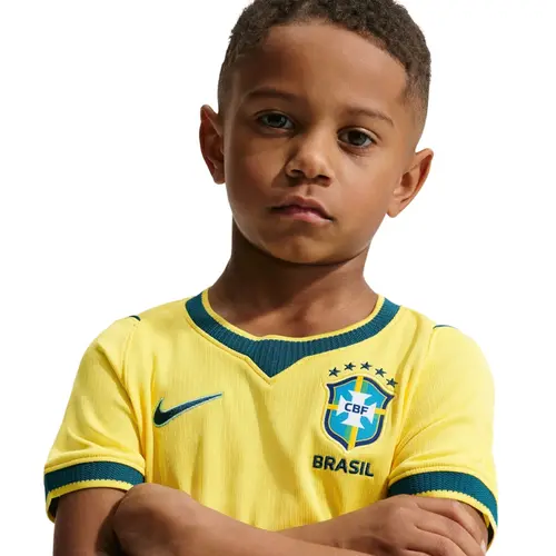 Camisa Nike Brasil Uniforme 1 2026/27 Torcedor Pro Crianças 3 a 7 anos