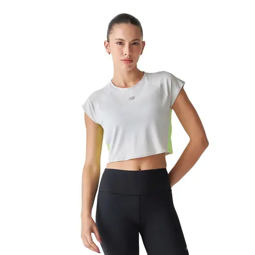Camiseta Cropped New Balance Fast Days Feminina