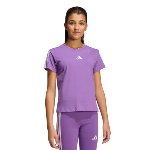Camiseta Adidas Essentials 3 Listras Girls Infantil