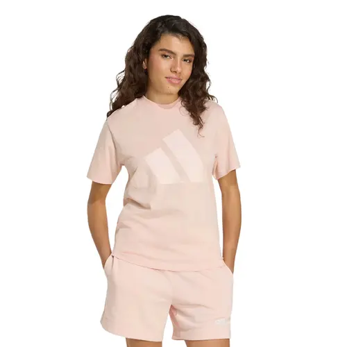 Camiseta Adidas Essentials de Algodão com Logotipo Grande Feminina