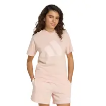 Camiseta Adidas Essentials de Algodão com Logotipo Grande Feminina