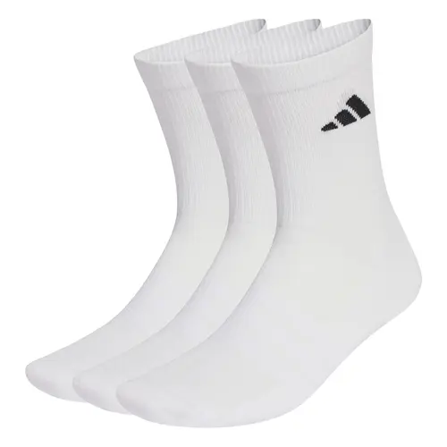 Kit 3 Pares Meia Adidas Cano Alto Essentials Cush Crew Unissex