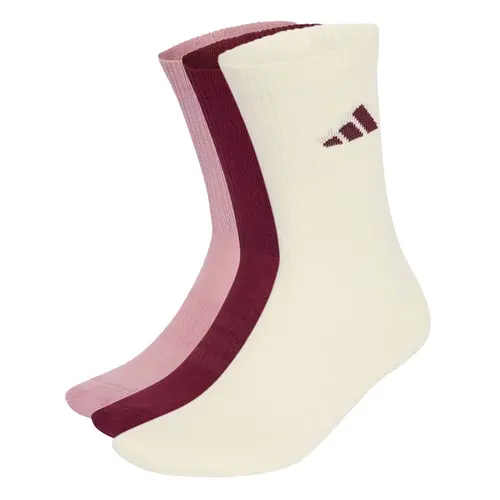 Kit 3 Pares Meia Adidas Cano Alto Essentials Cush Crew Unissex