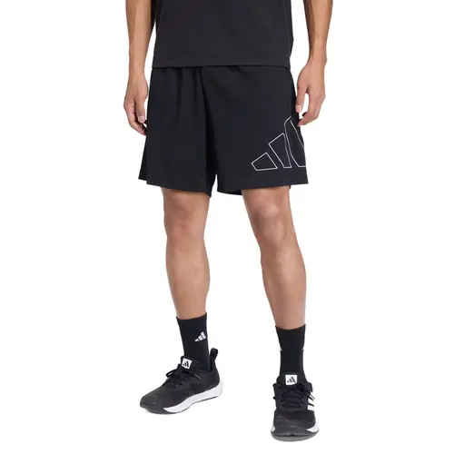 Short Adidas Piquet Logotipo Grande Workout Essentials Base Masculino
