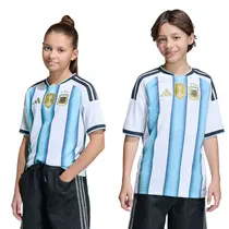 Camisa Adidas Argentina Uniforme 1 2026 Infantil