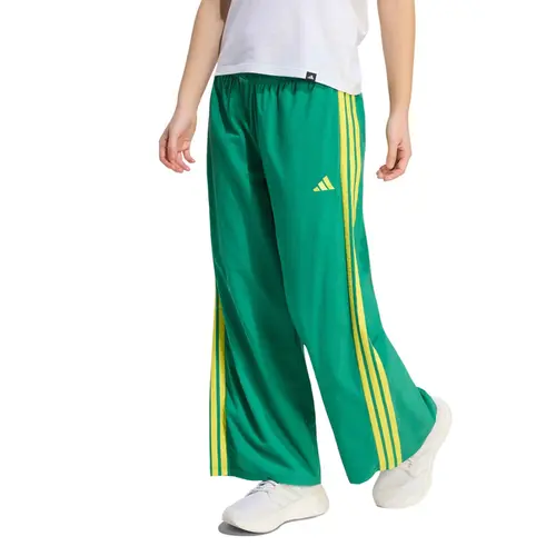 Calça Adidas Paraquedas Malha Três Listras Feminina