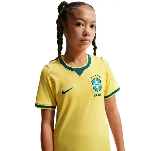 Camisa Nike Brasil Uniforme 1 2026/27 Torcedor Pro Infantil