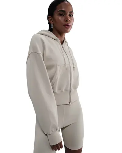 Blusão Moletom Cropped Nike Sportswear Phoenix Fleece Feminino