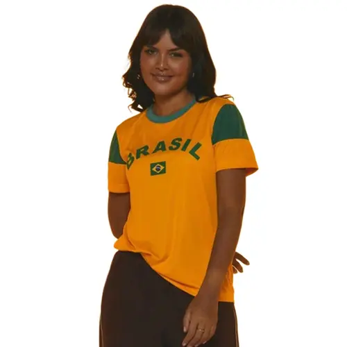Camiseta Braziline Brasil Dengo Feminina