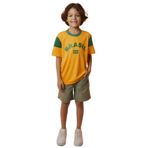 Camiseta Braziline Brasil Dengo Infantil