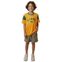 Camiseta Braziline Brasil Dengo Infantil