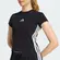Camiseta Baby Look Adidas Acolchoada Essentials Três Listras Slim Feminina