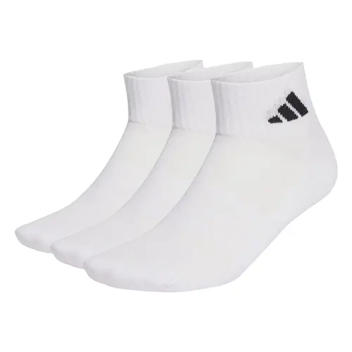 Kit 3 Pares Meia Adidas Soquete Cushioned Cano Curto Unissex
