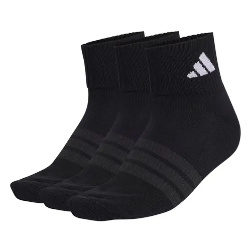 Kit 3 Pares Meia Adidas Soquete Cushioned Cano Curto Unissex