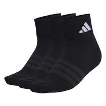 Kit 3 Pares Meia Adidas Soquete Cushioned Cano Curto Unissex