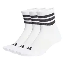 Kit 3 Pares Meia Adidas 3 Listras Cano Médio Unissex