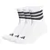 Kit 3 Pares Meia Adidas 3 Listras Cano Médio Unissex