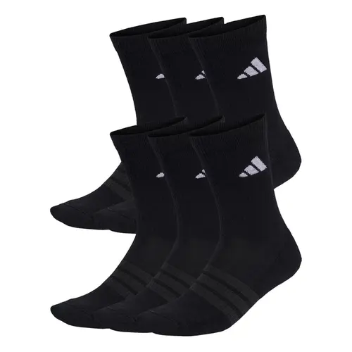 Kit 6 Pares Meia Adidas Acolchoadas Cano Alto Unissex