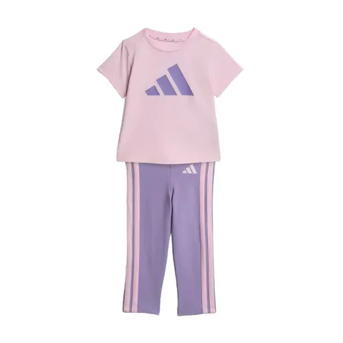 Conjunto Adidas Camiseta + Legging 3 Listras Essentials Infantil