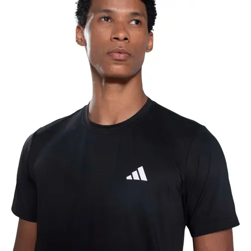 Camiseta Adidas Treino 3 Listras Poliamida Masculina