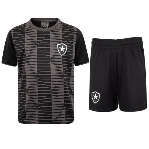 Kit Botafogo Camisa + Short Braziline Mini Craque Infantil