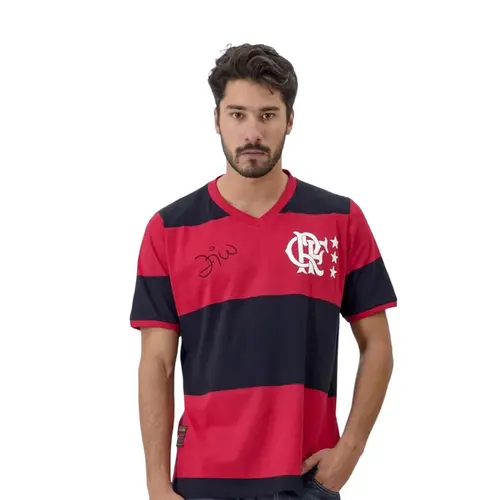 Camisa Flamengo Braziline Libertadores 81 Zico Masculina