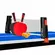 Kit Tênis de Mesa Poker Star 2 Raquetes + 3 Bolinhas + Rede Retrátil Ping Pong