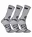 Kit 3 Pares Meia de Corrida New Balance Performance Cano Médio Poliamida Unissex