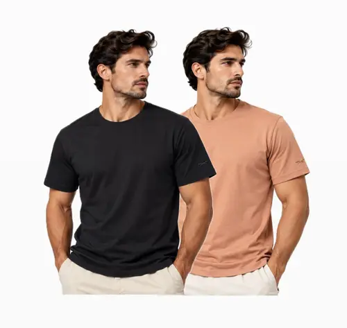 Kit 2 Camisetas de Algodão Egípcio Courovest Sport Masculina