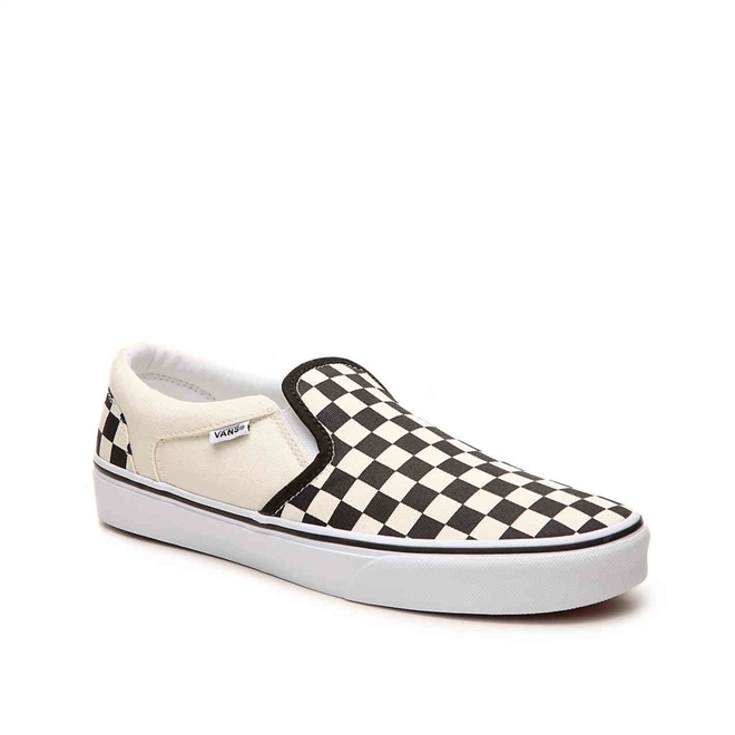 slip on vans asher preto